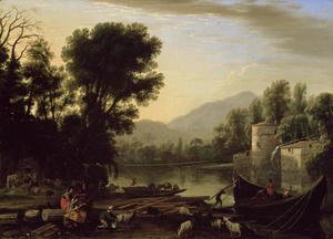 Claude Lorrain (Gellee) - Mill on a River, c.1631