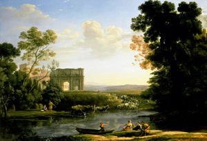 Pastoral Capriccio with the Arch of Constantinople