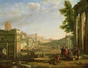 Claude Lorrain (Gellee) - View of the Campo Vaccino, Rome, 1636
