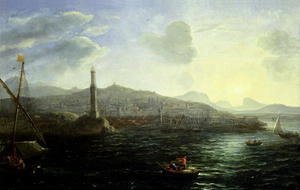 Claude Lorrain (Gellee) - The Port of Genoa, Sea View