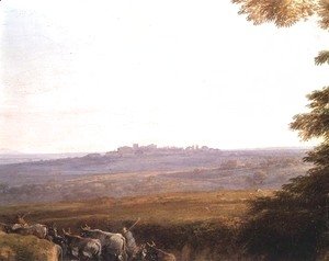 Claude Lorrain (Gellee) - Landscape with Cowherds