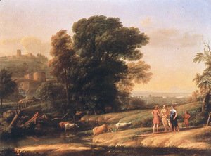 Claude Lorrain (Gellee) - Landscape with Cephalus and Procris Reunited by Diana, 1645