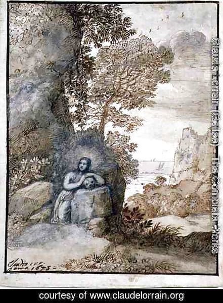 Claude Lorrain (Gellee) - Landscape with the Magdalene, 1675