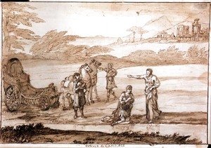 Claude Lorrain (Gellee) - St. Philip Baptising the Eunuch, 1677