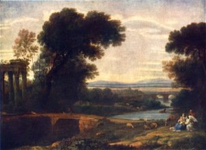 Claude Lorrain (Gellee) - Landscape with Shepherds