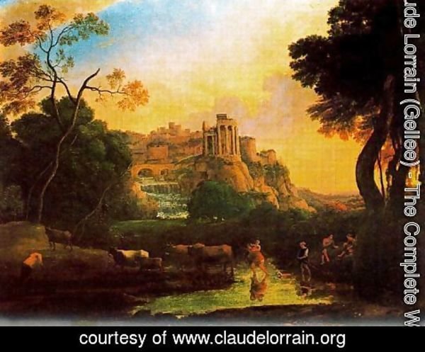 Claude Lorrain (Gellee) - Imaginary view of Tivoli