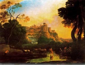 Claude Lorrain (Gellee) - Imaginary view of Tivoli