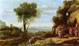 Claude Lorrain (Gellee) - Landscape with David and three heroes