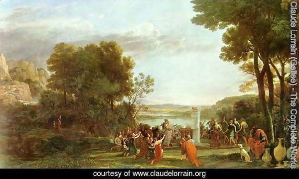 Landscape with the worship of the golden calf