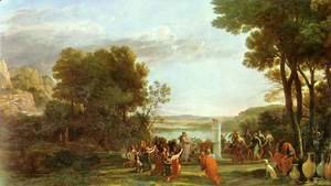 Claude Lorrain (Gellee) - Landscape with the worship of the golden calf
