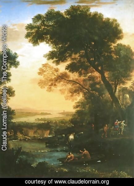 Claude Lorrain (Gellee) - Ideal Landscape with the Flight into Egypt