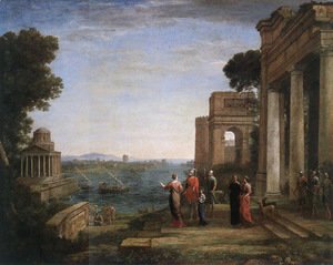 Claude Lorrain (Gellee) - Aeneas and Dido in Carthage 1675