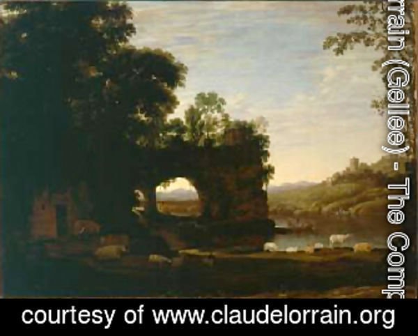 Landscape with a Rock and River 1628 30