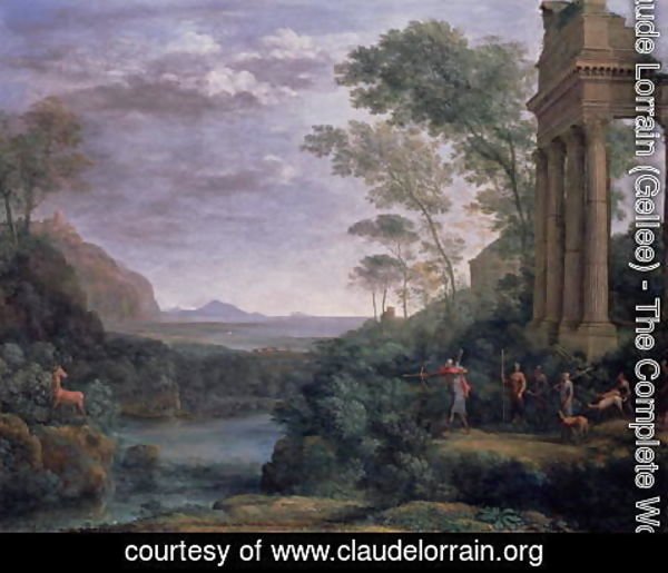 Claude Lorrain (Gellee) - Landscape with Ascanius Shooting the Stag of Sylvia
