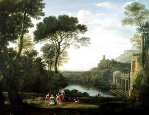 Claude Lorrain (Gellee) - Landscape with the Nymph Egeria