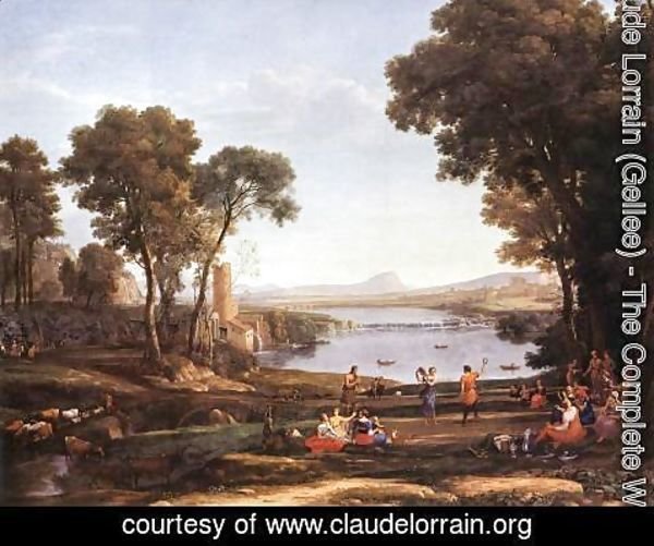 Claude Lorrain (Gellee) - Landscape with Water Mill