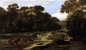 Forest Path with Herdsmen and Herd