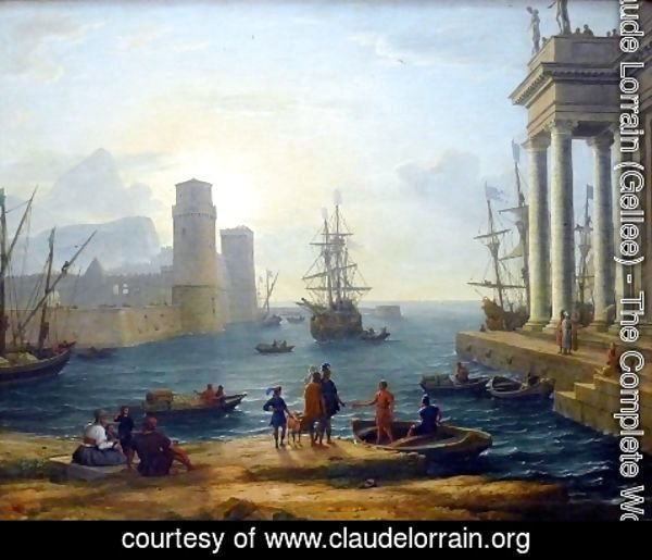 Claude Lorrain (Gellee) - Embarkation of Ulysses