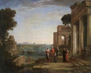 Aeneas's Farewell to Dido in Carthago 1676