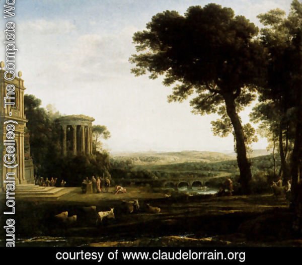 Claude Lorrain (Gellee) - Landscape With A Sacrifice To Apollo