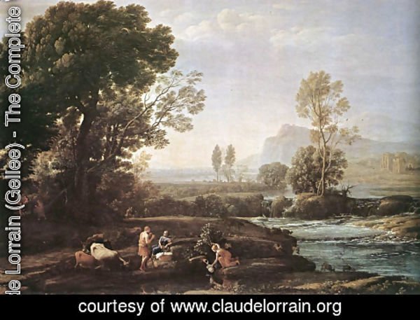 Claude Lorrain (Gellee) - Landscape with Rest in Flight to Egypt 1647