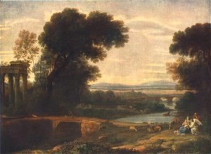 Claude Lorrain (Gellee) - Landscape with the Rest on the Flight into Egypt 1666