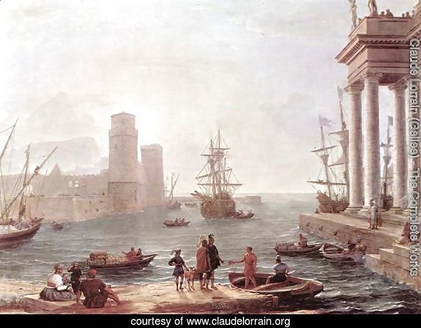 Port Scene with the Departure of Ulysses from the Land of the Feaci 1646