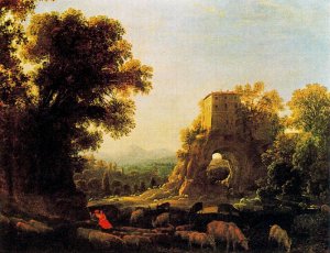 Landscape with hermit