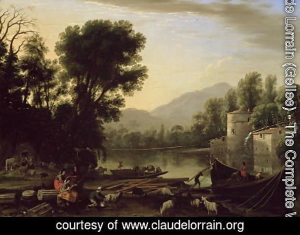 Claude Lorrain (Gellee) - Mill on a River, c.1631