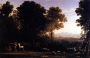 Landscape with Erminia in Discourse with the Old Man and his Sons