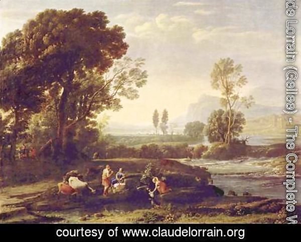 Claude Lorrain (Gellee) - The Rest on the Flight into Egypt, 1635-6