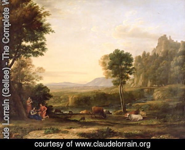 Claude Lorrain (Gellee) - Pastoral Landscape, 1645