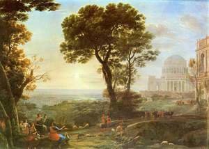 Claude Lorrain (Gellee) - Imaginary View of Delphi with a Procession