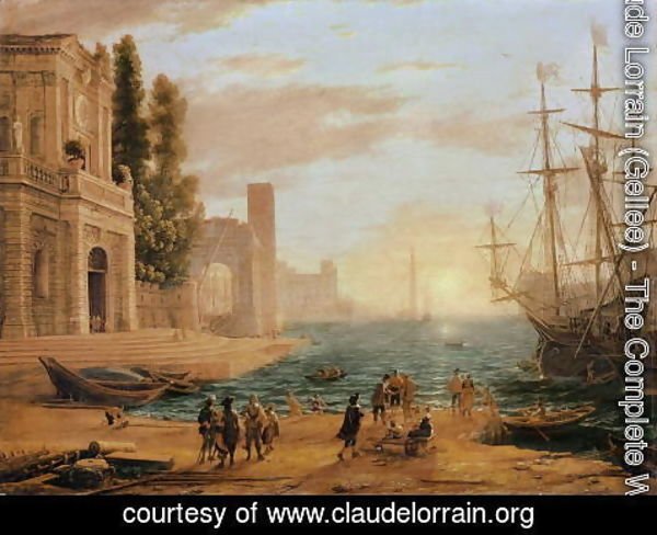 Claude Lorrain (Gellee) - A Seaport, 1639