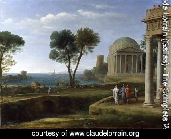 Claude Lorrain (Gellee) - Landscape with Aeneas at Delos, 1672