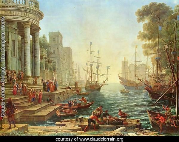 Claude Lorrain (Gellee) Seaport with the Embarkation of St. Ursula