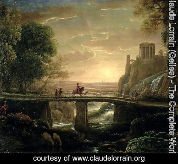 Claude Lorrain (Gellee) - Landscape with an Imaginary View of Tivoli, 1642