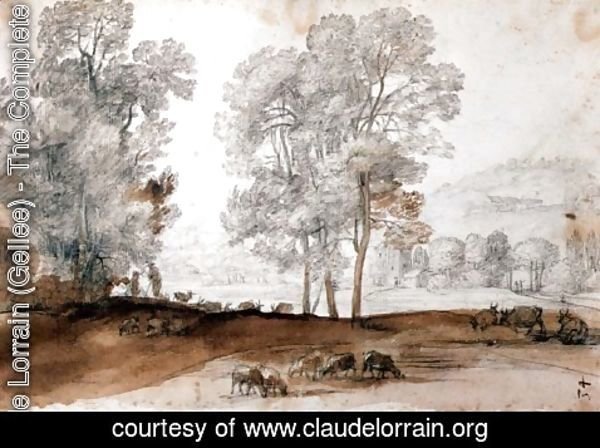 Claude Lorrain (Gellee) - Pastoral Landscape (3)