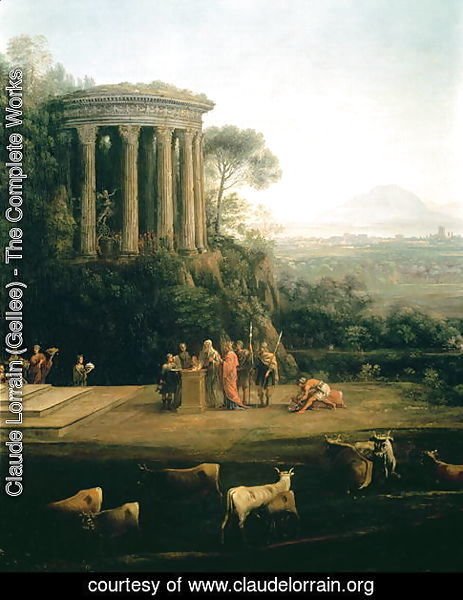 Landscape with the Father of Psyche sacrificing to Apollo