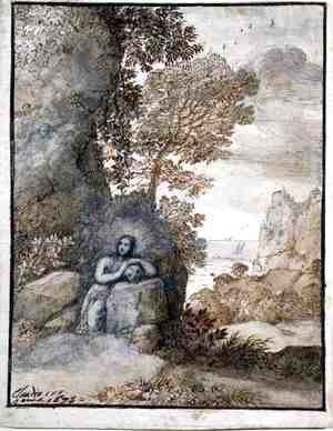 Landscape with the Magdalene, 1675