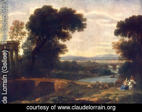 Claude Lorrain (Gellee) - Landscape with Shepherds