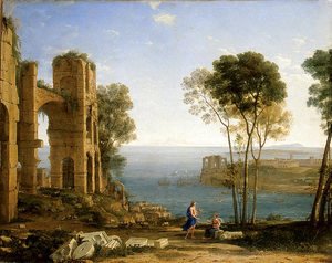 Claude Lorrain (Gellee) - Coast View with Apollo and the Cumaean Siby