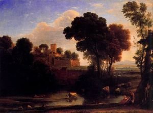 Claude Lorrain (Gellee) - Italian landscape