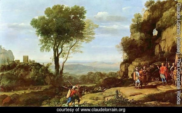 Landscape with David and three heroes