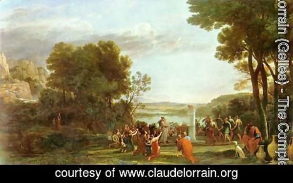 Claude Lorrain (Gellee) - Landscape with the worship of the golden calf
