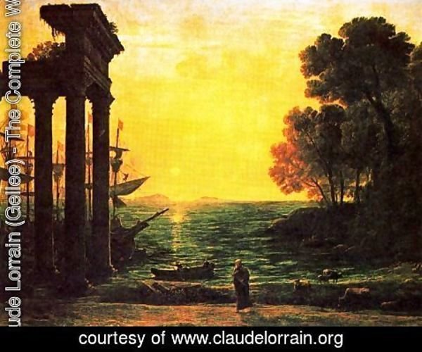 Claude Lorrain (Gellee) - Marina with Ezekiel crying on the ruins of Tyre