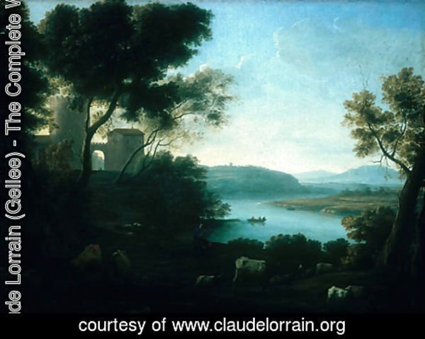 Claude Lorrain (Gellee) - Pastoral Landscape The Roman Campagna ca 1639