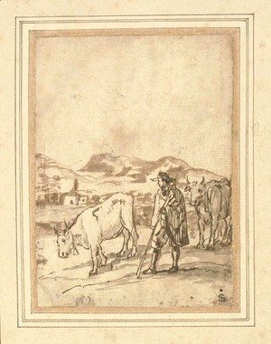 Claude Lorrain (Gellee) - A herdsman and two cows