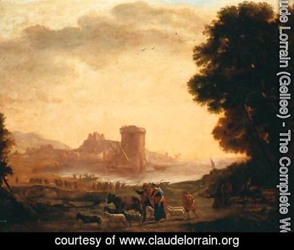 Claude Lorrain (Gellee) - Paesaggio Con Pastori