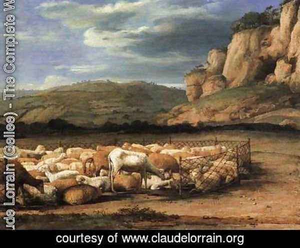 Claude Lorrain (Gellee) - Flock of Sheep in the Campagna